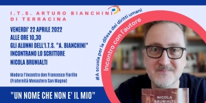 GLI ALUNNI DELL’ITS BIANCHINI INCONTRANO NICOLA BRUNIALTI