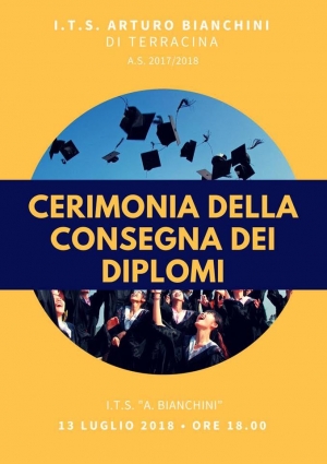 L’ITS BIANCHINI CELEBRA GLI STUDENTI CON LA CERIMONIA DI CONSEGNA DEI DIPLOMI